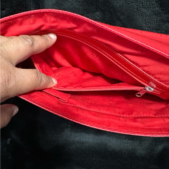 Womens Armani Jeans Crossbody/Clutch Purse Color Red/Silver - Picture 7 of 9